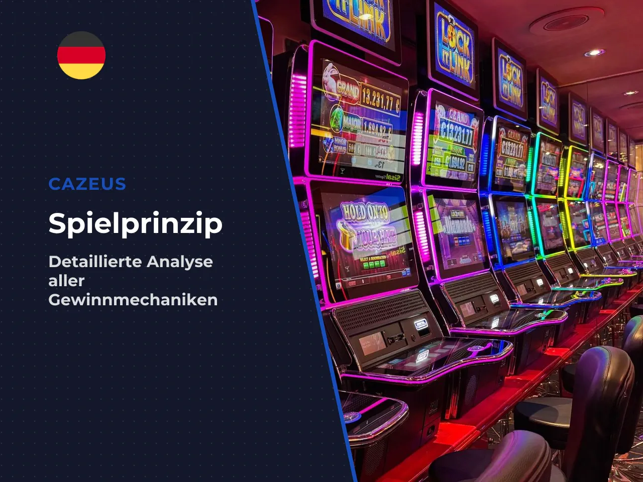Spielprinzip, Cluster Pays und Gewinnlinien. Das