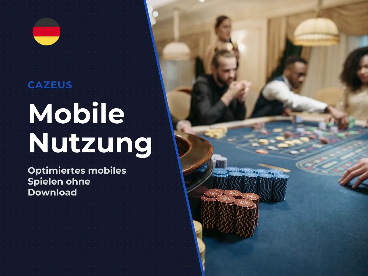 Cazeus Casino App für Mobilgeräte Android