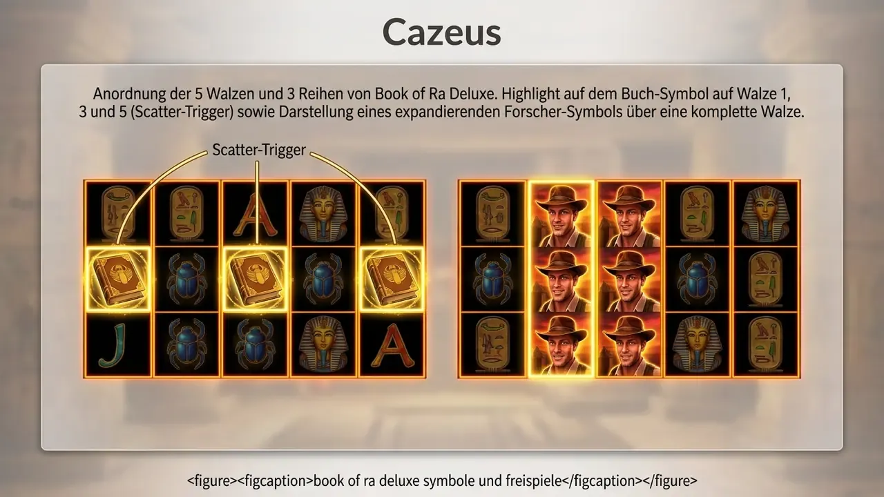 book of ra deluxe symbole und freispiele - Grafik zur Erklärung der Freispiel-Mechanik