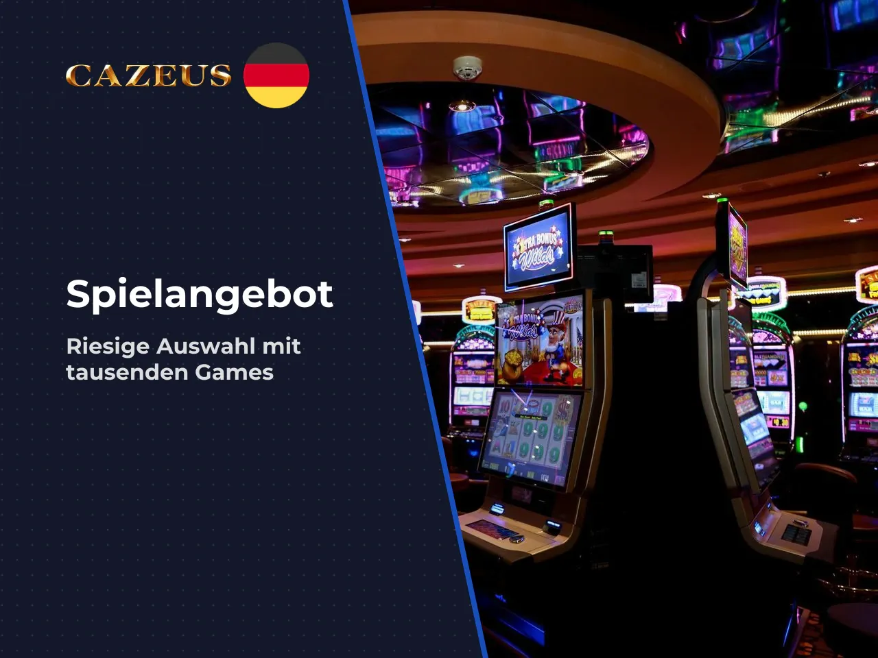 Spiele bei Cazeus Slots, Live Casino