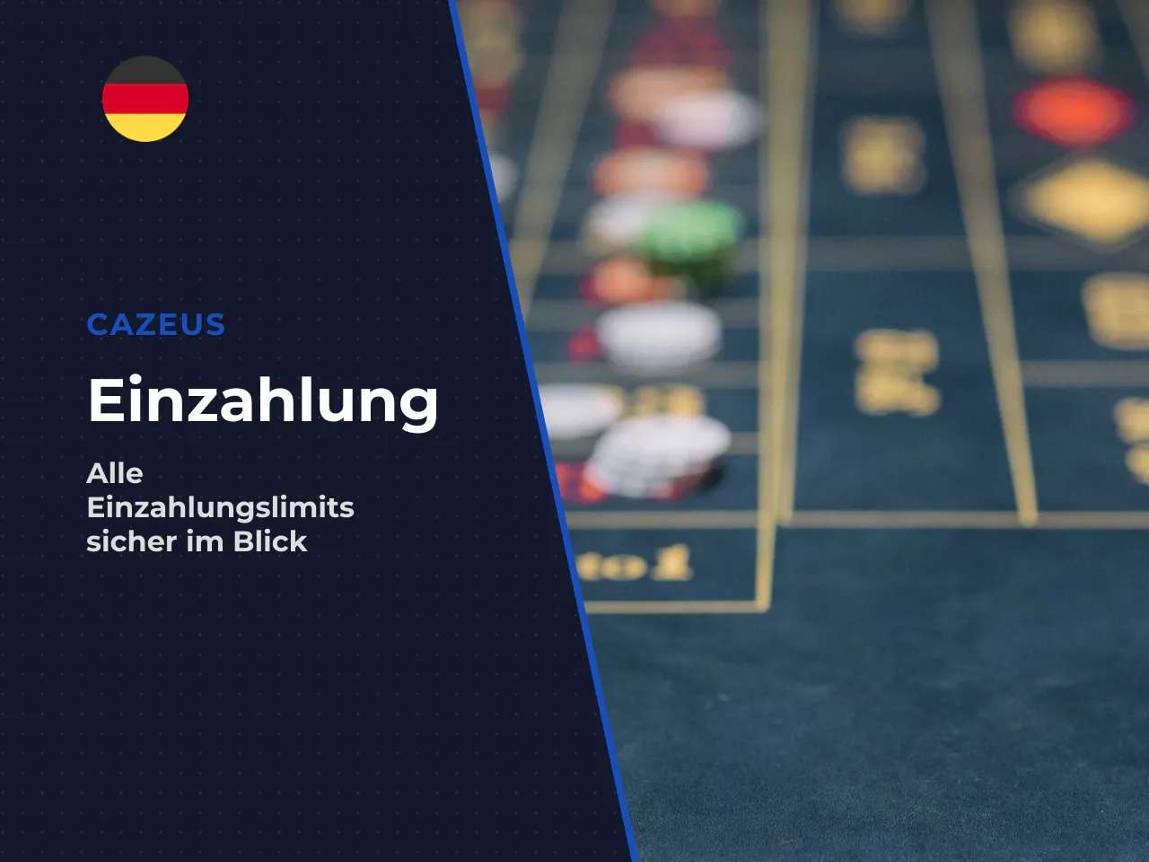 Cazeus Mindesteinzahlung und Zahlungslimit prüfen. Vor