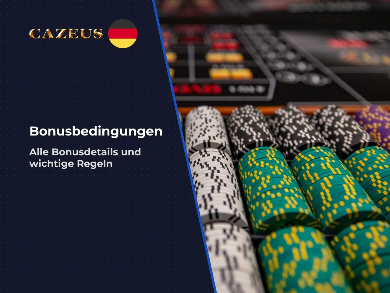 Bonusbedingungen Einzahlung, Umsatz und Limits. Die