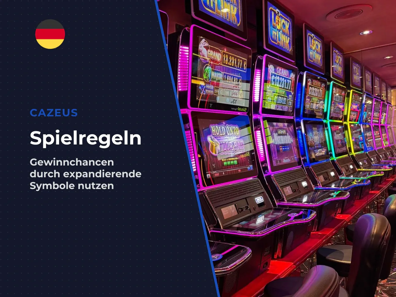 Expandierende Symbole und Risiko-Funktion. Vor dem