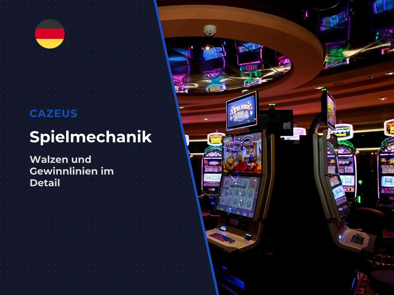 Aufbau des Spielautomaten mit Walzen und
