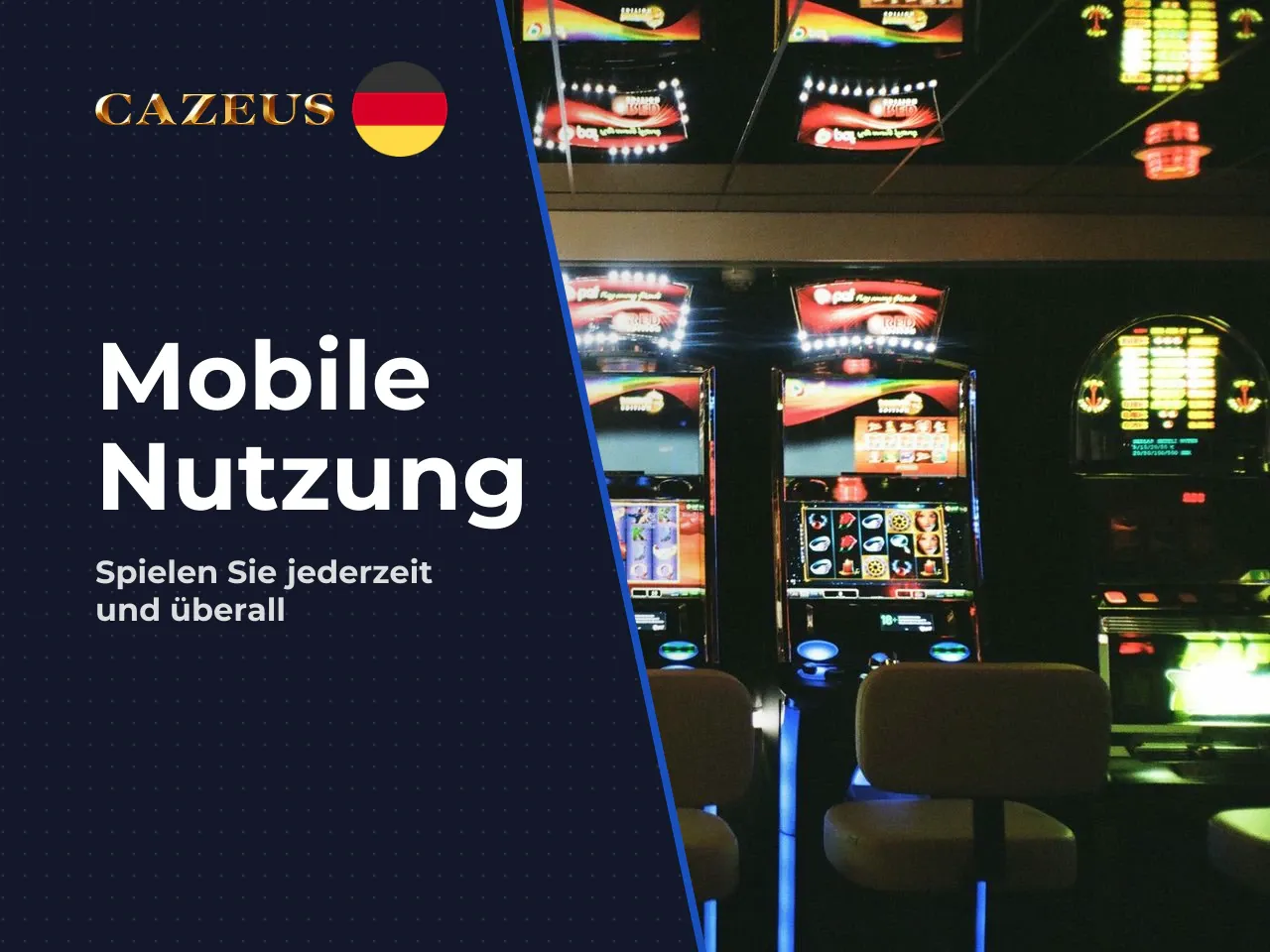 Mobile Nutzung Cazeus Casino auf Smartphone